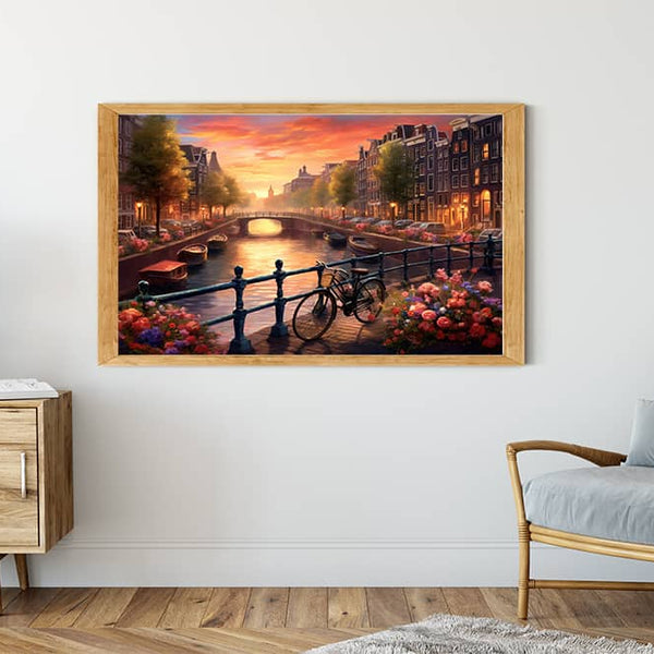 Amsterdam, bicycles - Paint by Numbers