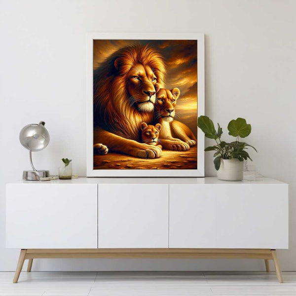 Paint by Numbers - Arm in arm, lions
