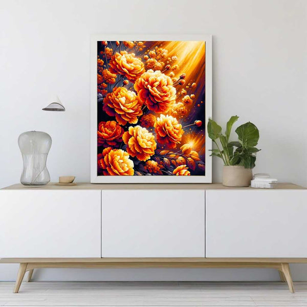 Paint by Numbers - Orange Flowers