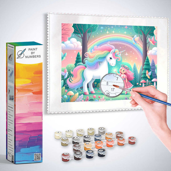 Paint by Numbers - Unicorn with Girls