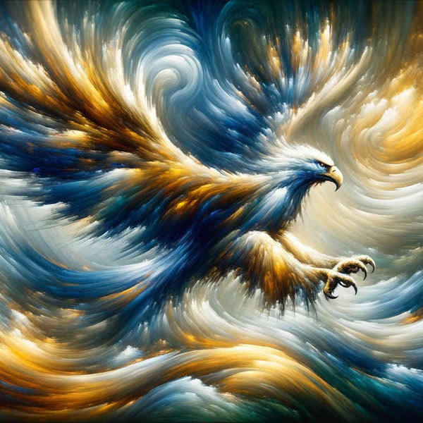 Golden eagle, Abstract - Paint by Numbers