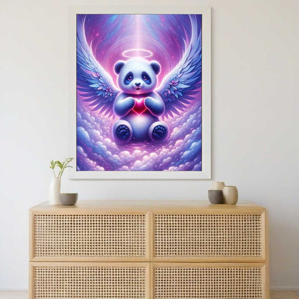 Paint by Numbers - Panda Angel with Heart