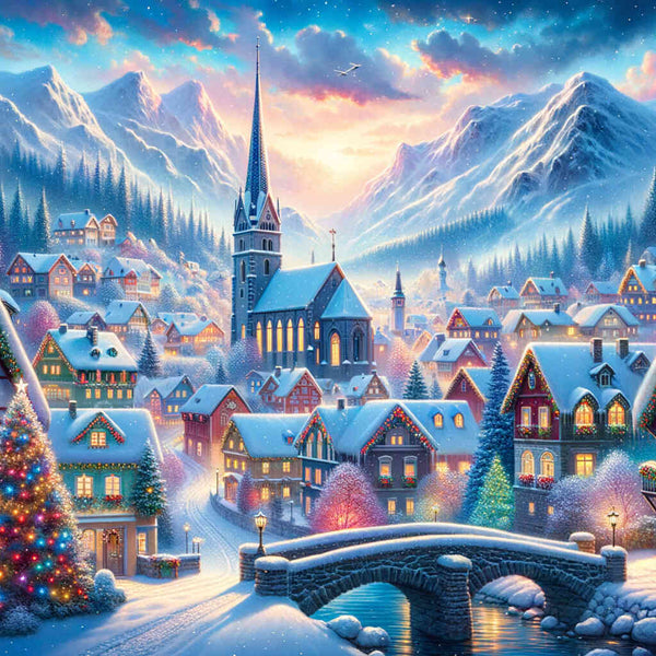 Christmas village - Paint by Numbers