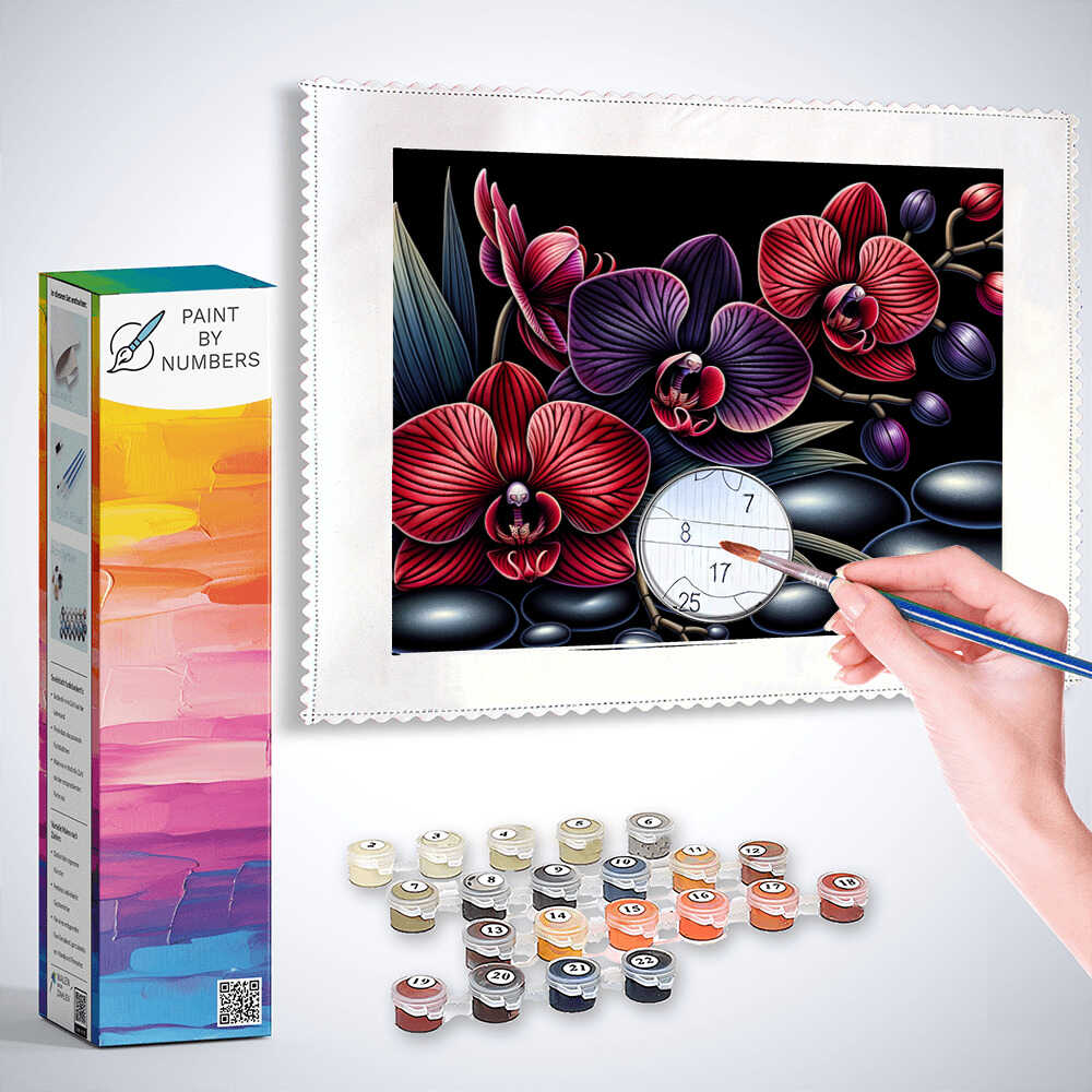 Paint by Numbers - Orchid, large