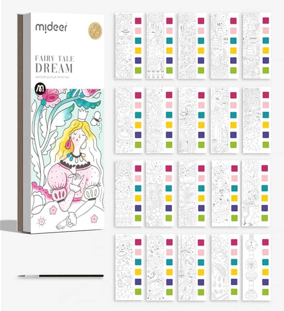 Malen nach Zahlen Lesezeichen - Fairy Tale Dream - hochwertige Leinwand - lesezeichen, zubehör