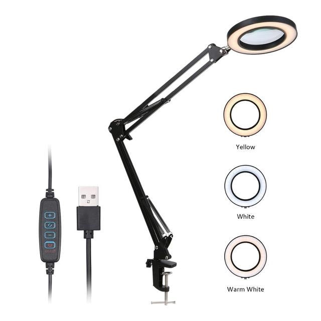 LED Lupe dimmbar - hochwertige Leinwand - Lupe, Zubehör