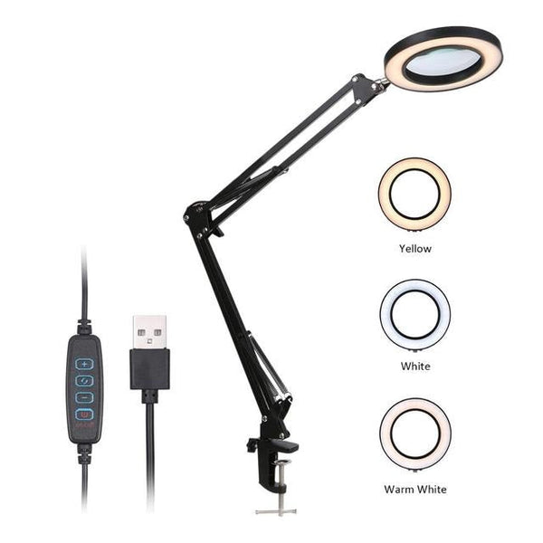 LED Lupe dimmbar - hochwertige Leinwand - Lupe, Zubehör