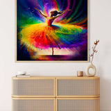 Malen nach Zahlen - Farbzauber Ballerina - hochwertige Leinwand - Ballerina, Menschen, MenschenNeu eingetroffen, Neu eingetroffen, Quadratisch