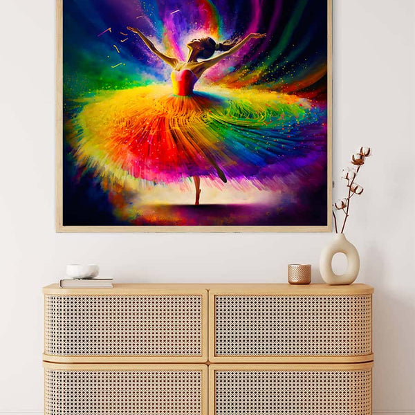 Malen nach Zahlen - Farbzauber Ballerina - hochwertige Leinwand - Ballerina, Menschen, MenschenNeu eingetroffen, Neu eingetroffen, Quadratisch