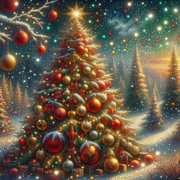 Paint by Numbers - Sparkling Christmas Tree
