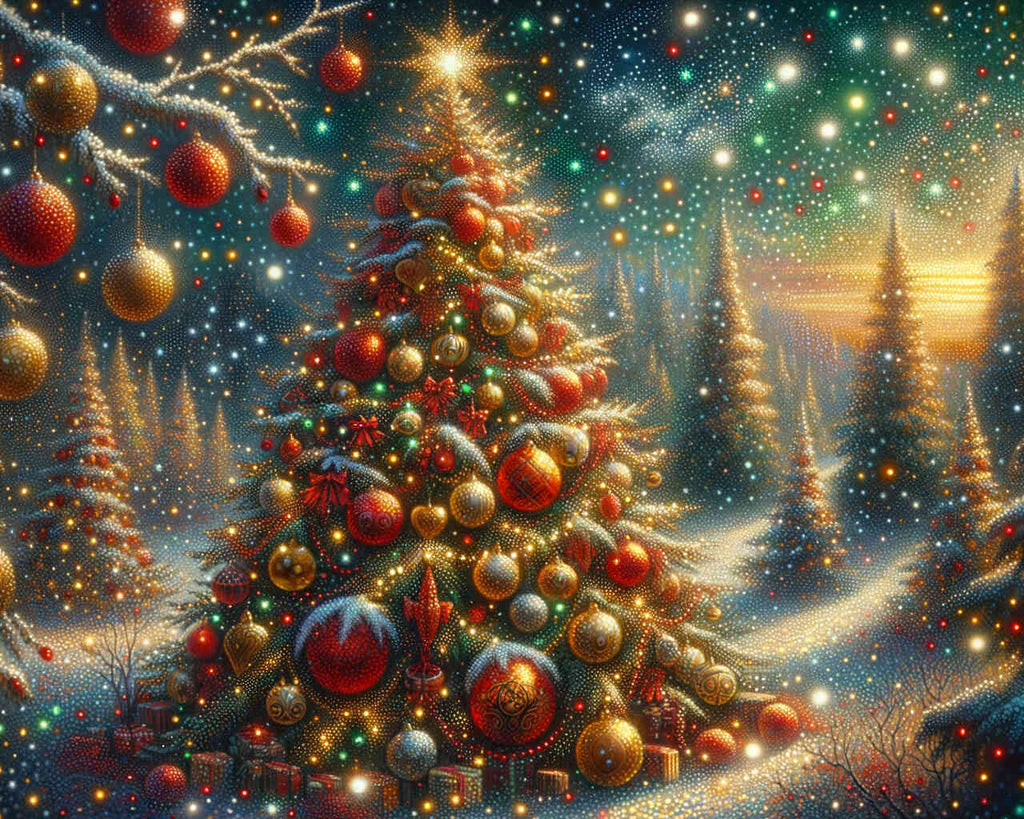 Paint by Numbers - Sparkling Christmas Tree