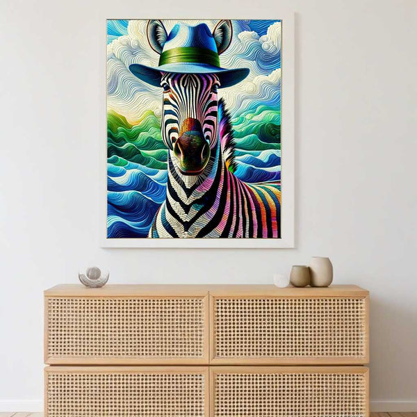 Zebra with hat - Paint by Numbers