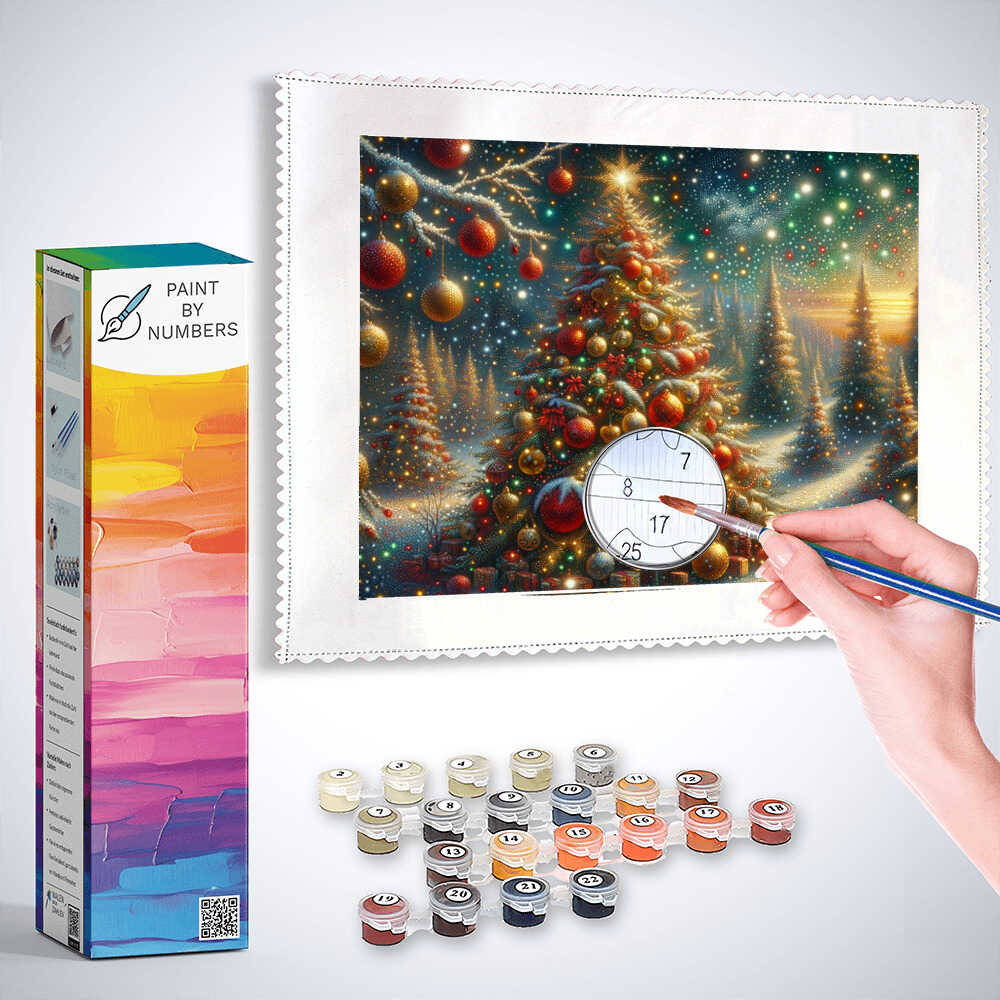 Paint by Numbers - Sparkling Christmas Tree