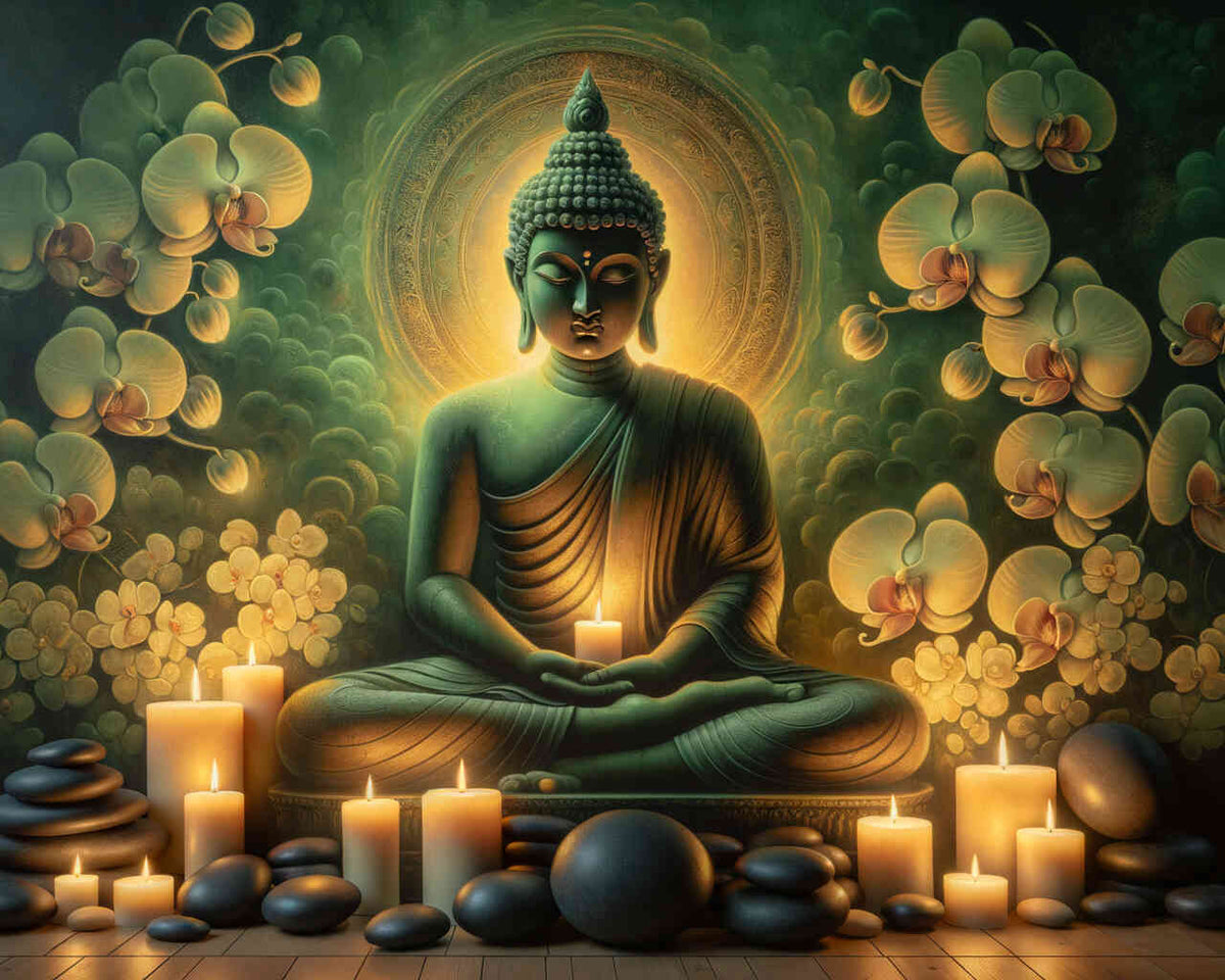 Paint by Numbers - Buddha and Candles