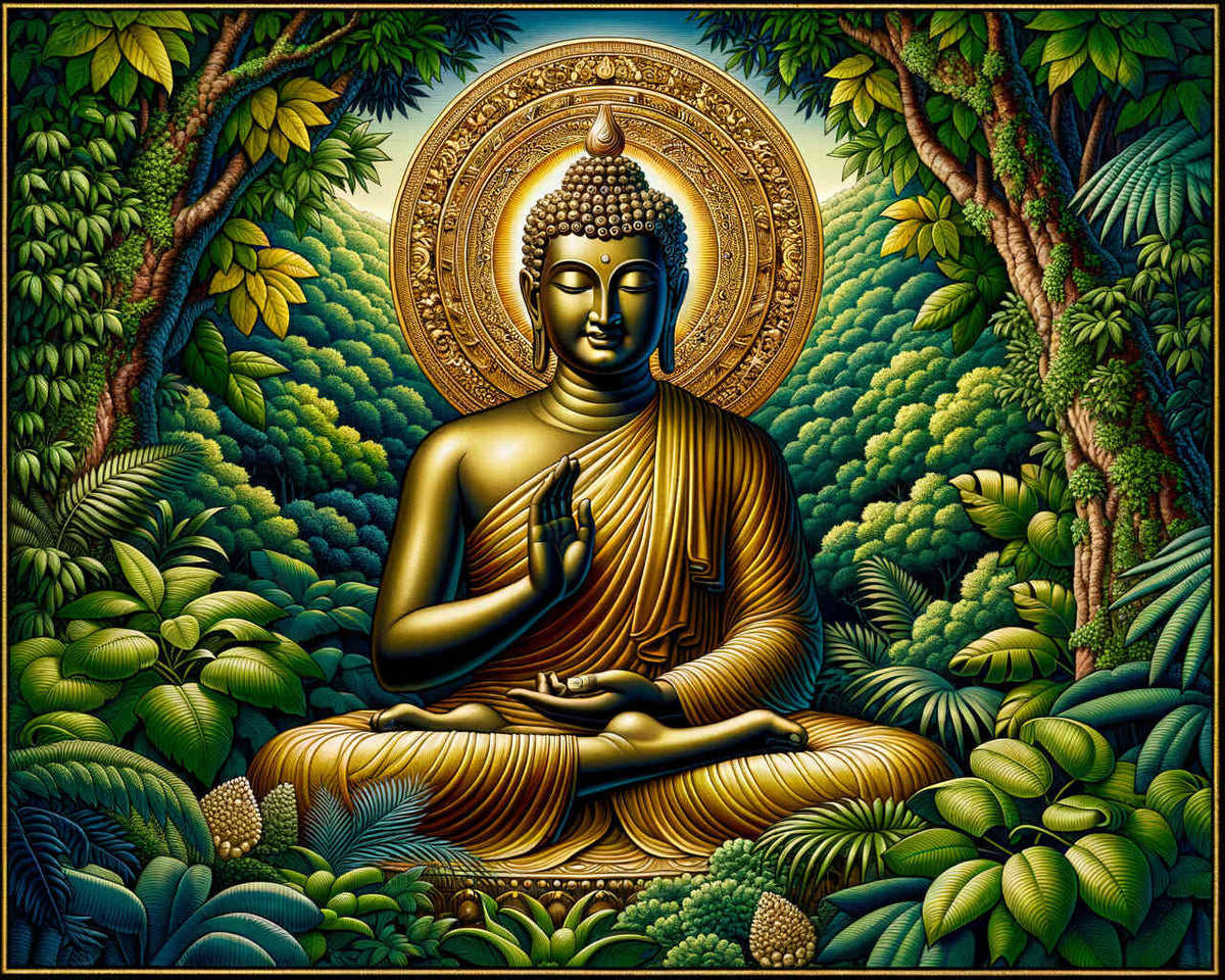 Paint by Numbers - Buddha in the Forest