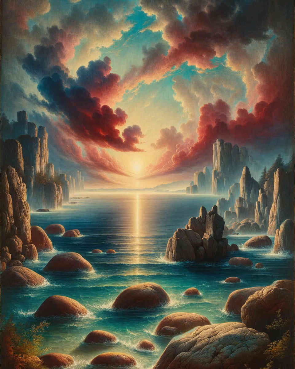 Paint by Numbers - Rock in the Sea