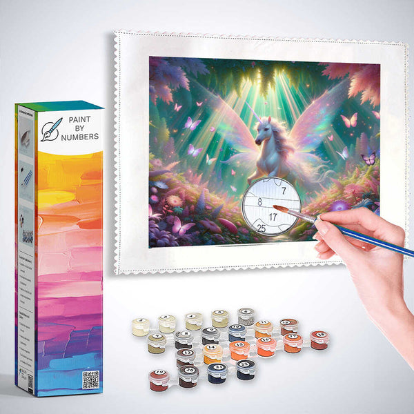 Paint by Numbers - Unicorn in the Magical Forest