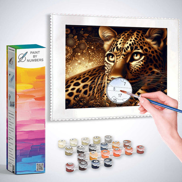 Paint by Numbers - Graceful leopard
