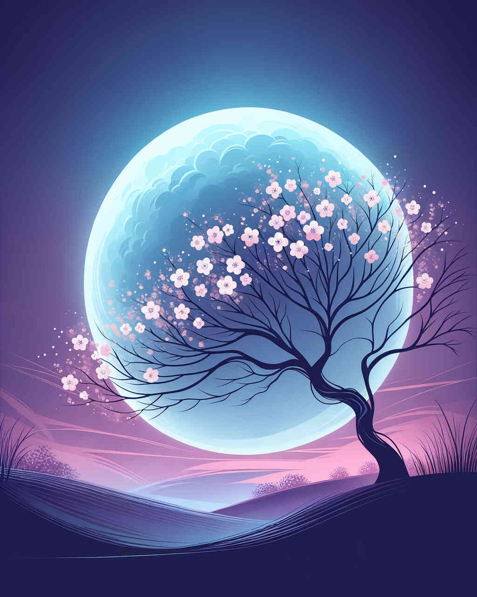Paint by Numbers - Moon in the Tree
