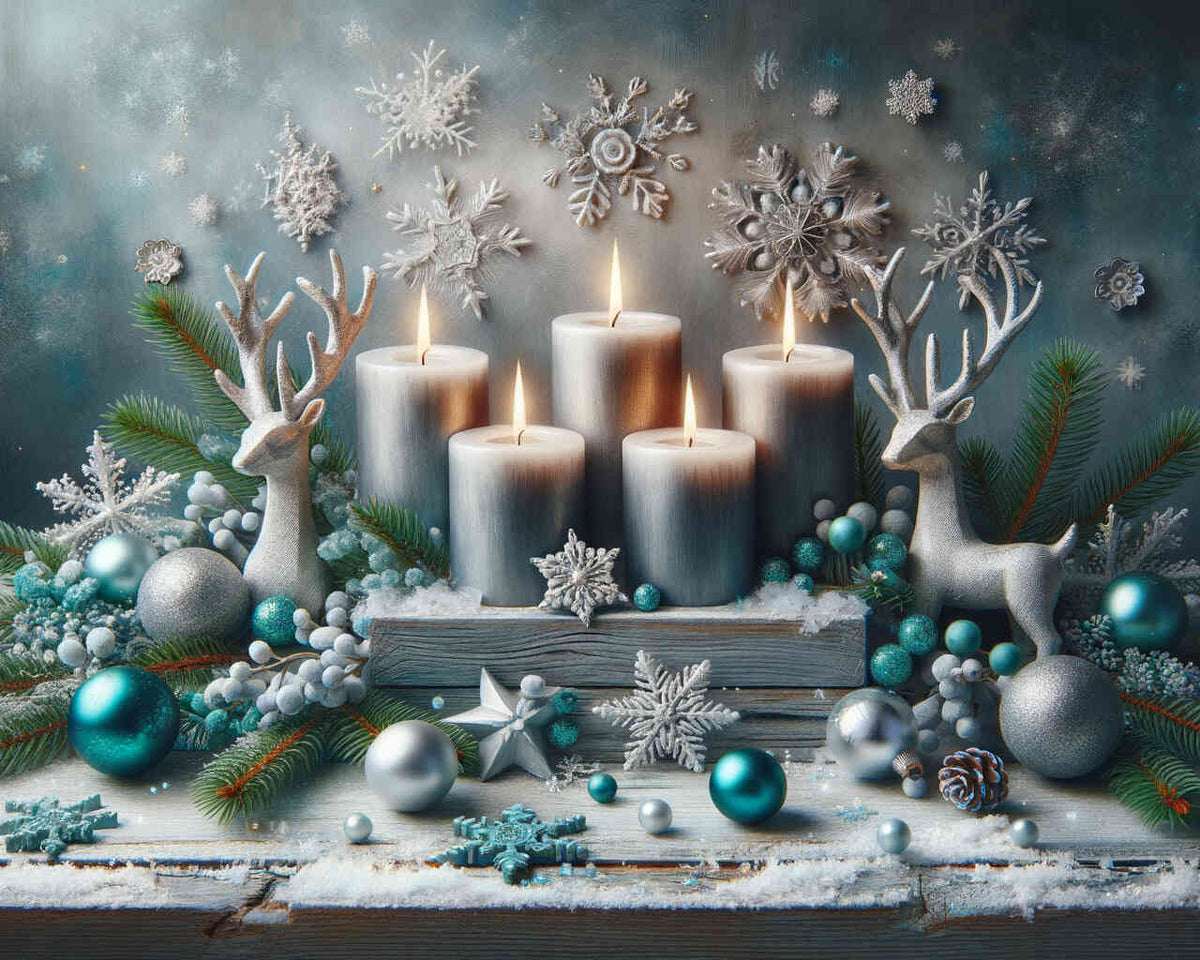 Paint by Numbers - Advent flower arrangement