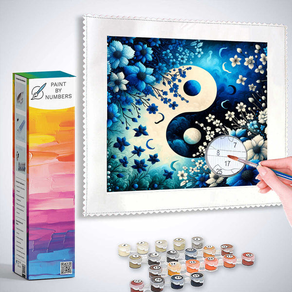 Paint by Numbers - Jing and Jang Flower
