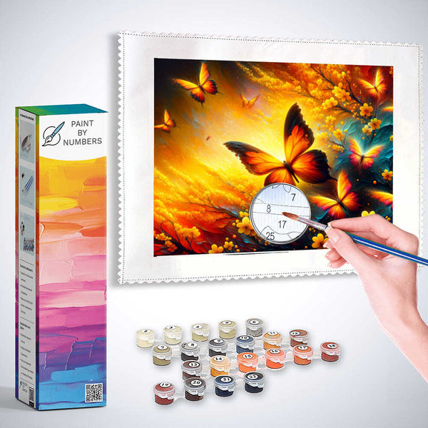 Paint by Numbers - Butterfly invasion