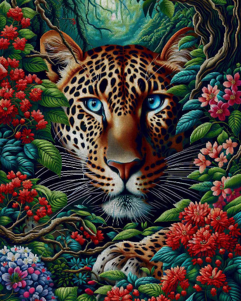 Paint by Numbers - Leopard Covered Itself
