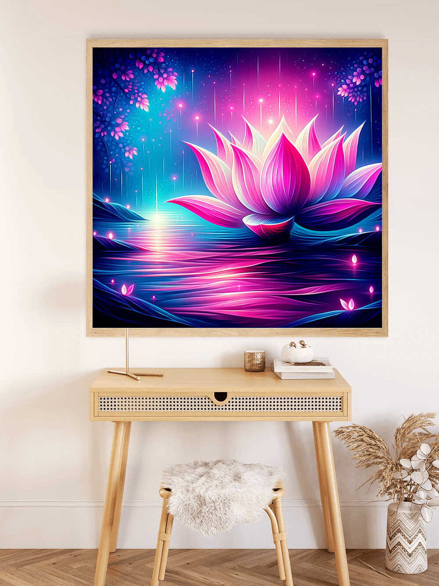 Paint by Numbers - Lotus Flower with Light