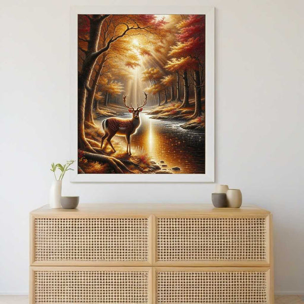 Paint by Numbers - Deer by the River