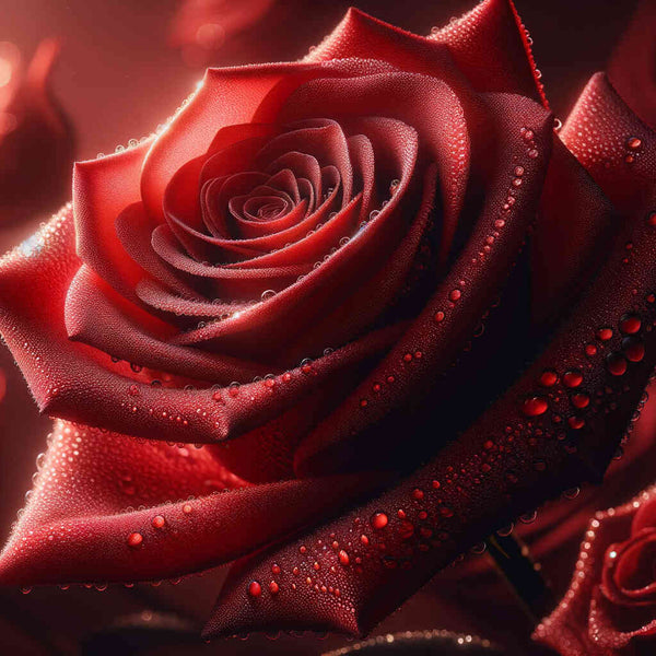 Paint by Numbers - Red Rose Close Up