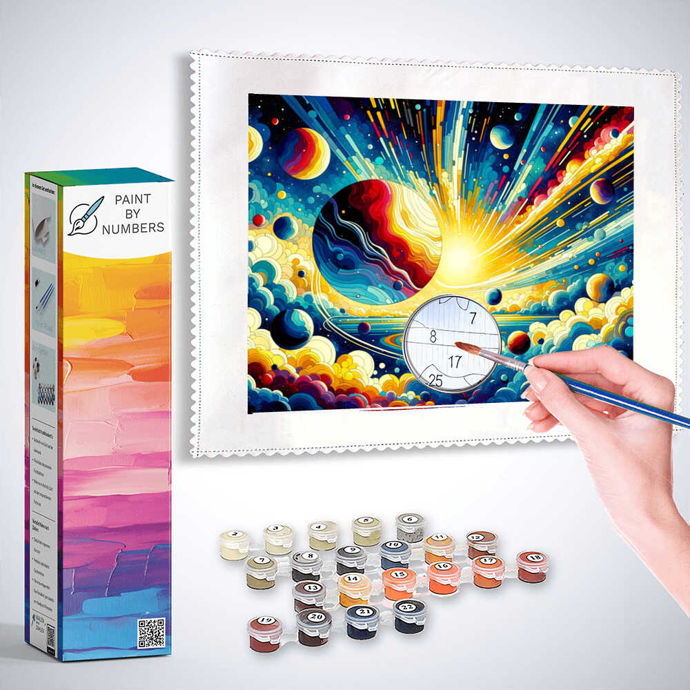 Paint by Numbers - Planets in the Universe of the Sun