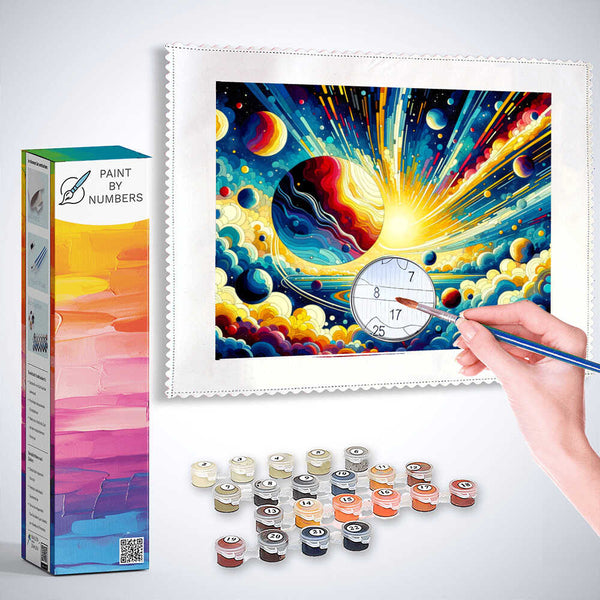 Paint by Numbers - Planets in the Universe of the Sun