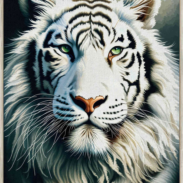 Paint by Numbers - White tiger, portrait