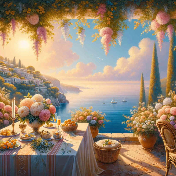 Paint by Numbers - Terrace view, coast