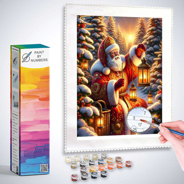 Paint by Numbers - Santa Fall Tree