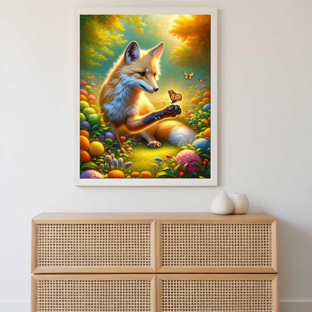 Paint by Numbers - Friendship Fox and Butterfly