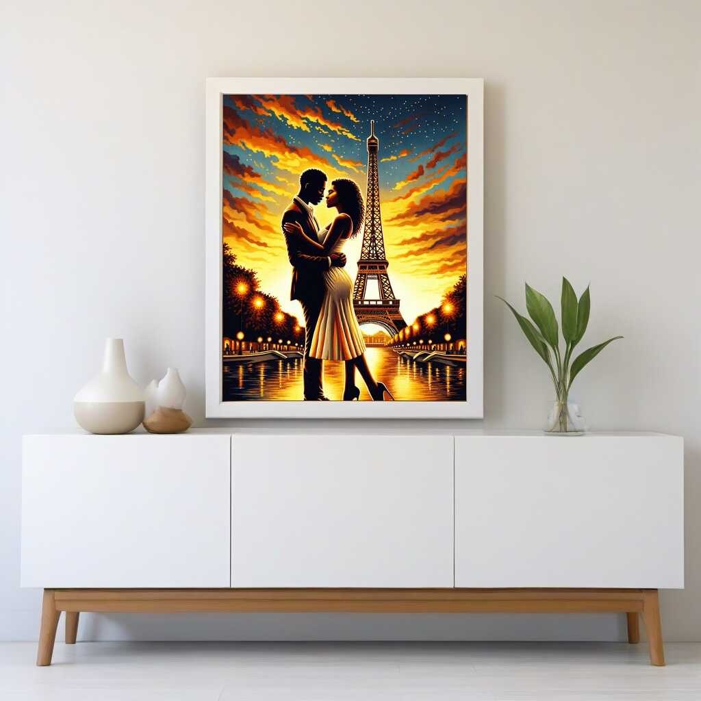 Couple in Paris - Paint by Numbers