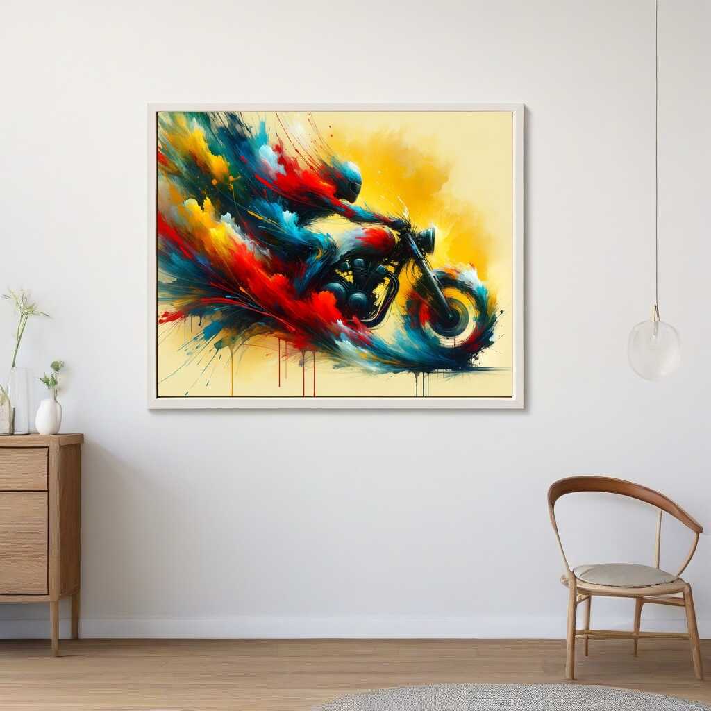Motorcycle, Abstract - Paint by Numbers