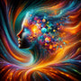AB Diamond Painting - Colorful Woman Futuristic