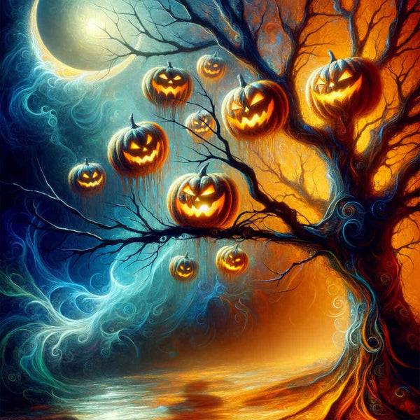 Paint by Numbers - Halloween Tree