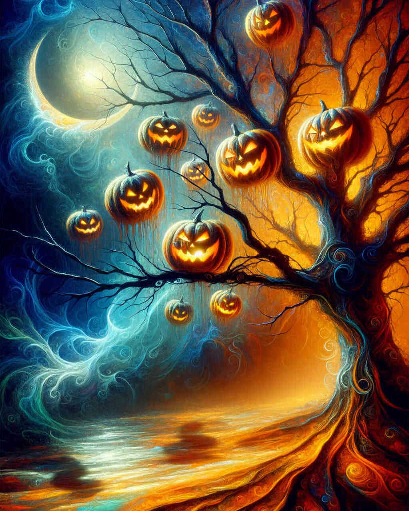 Paint by Numbers - Halloween Tree