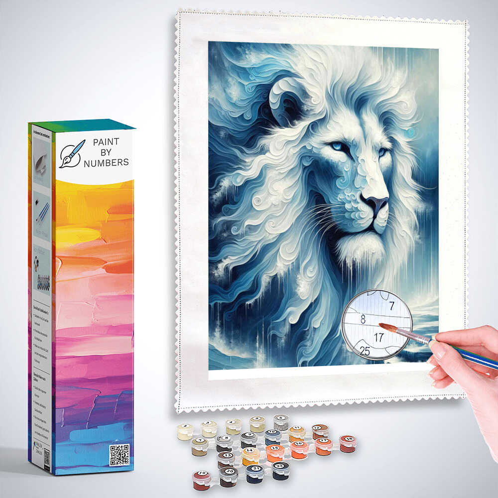 Snow lion - Paint by Numbers