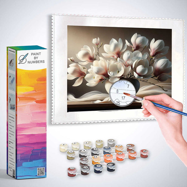 Magnolia flower - Paint by Numbers