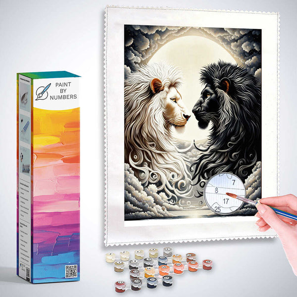 Paint by Numbers - White and Black Lowe