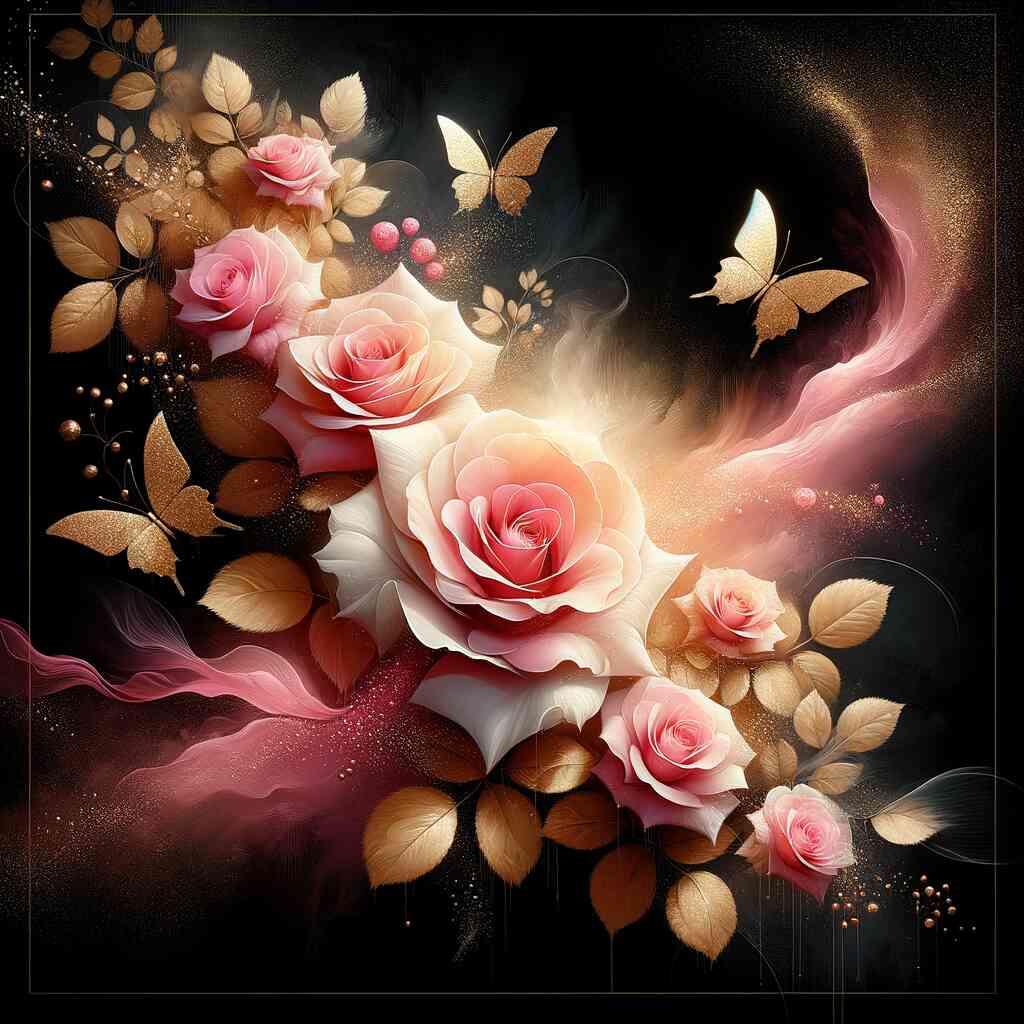 Paint by Numbers - Pink Roses Dream