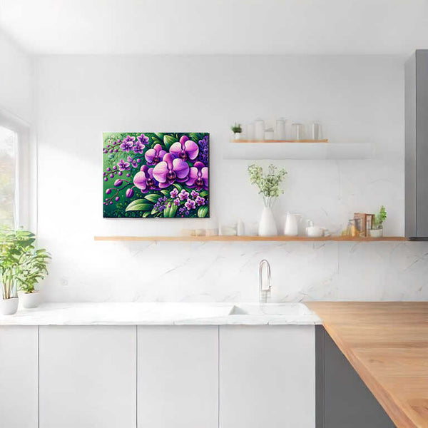 Paint by Numbers - Orchid flower, purple