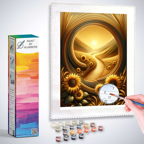 Paint by Numbers - Love sunflowers