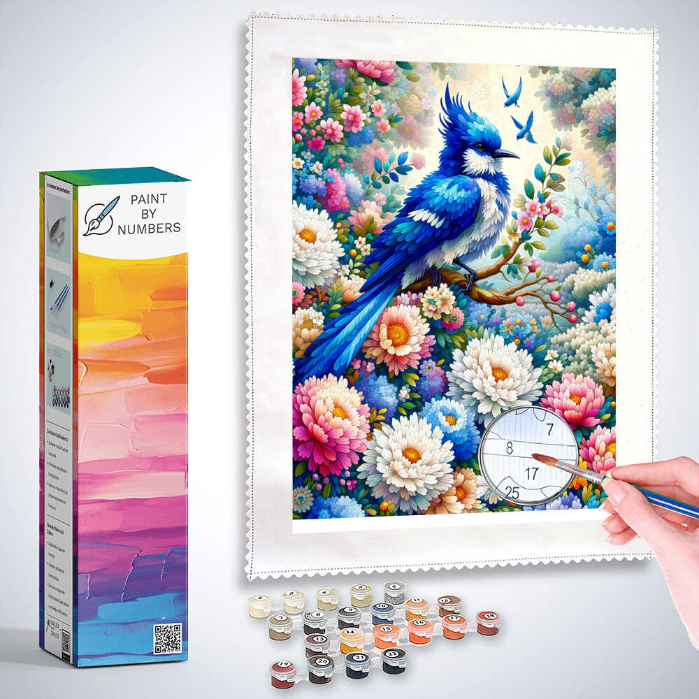 Paint by Numbers - Wonderful Birds Flowers