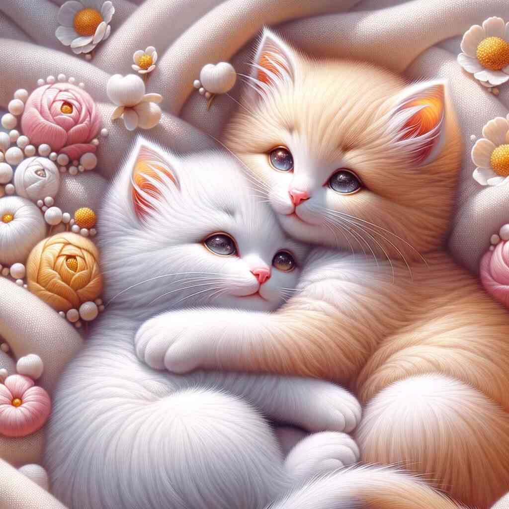Paint by Numbers - Kittens cuddle