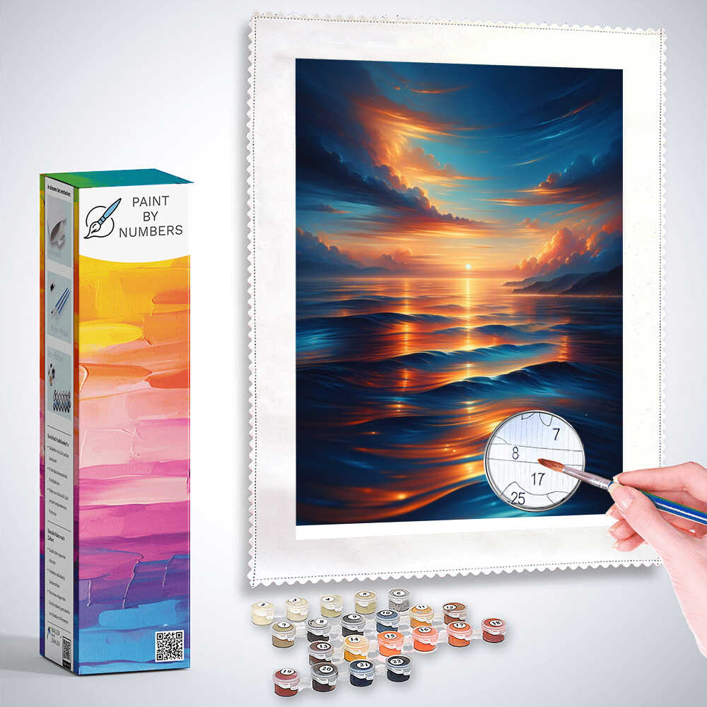 Paint by Numbers - Gentle swell, evening